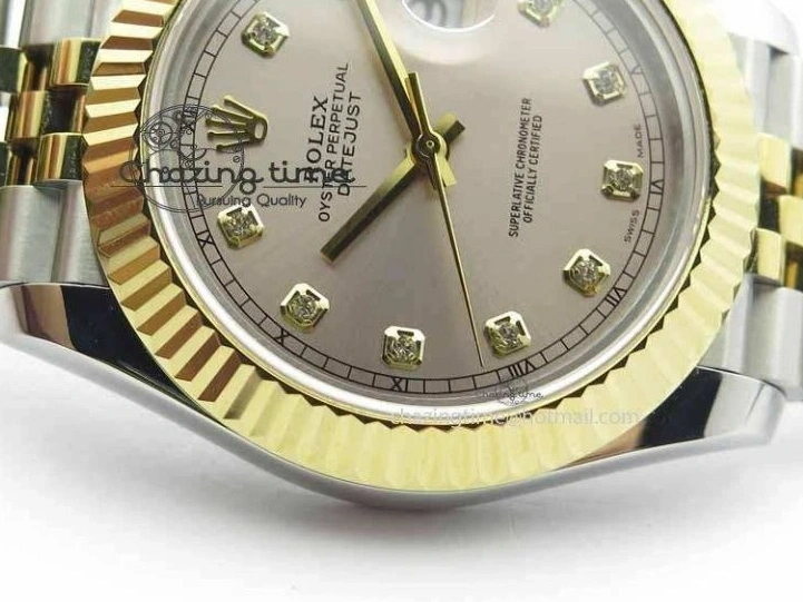MiroTime 0501 DateJust II 41mm SS YG BP Maker Best Edition Silver Diam Dial On Jubilee Bracelet A Casual 3660